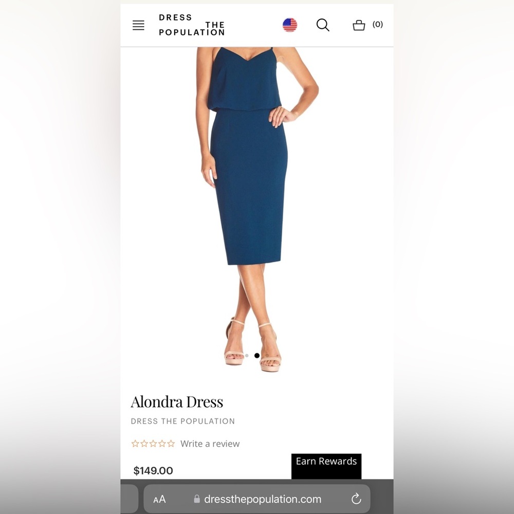 Dress the Population Alondra Dress, M